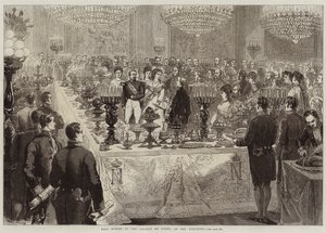 Ballmiddag i Galerie de Diane, på Tuileriene